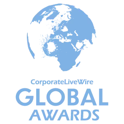 Corporate LiveWire Global Award badge for post-production services